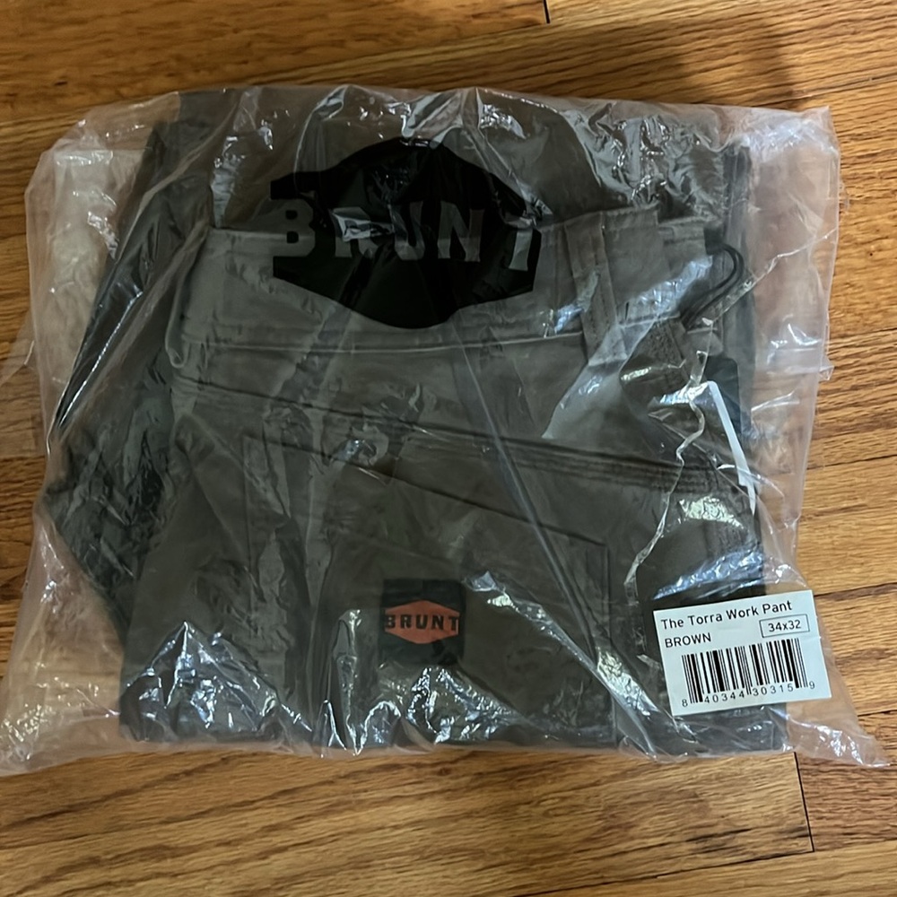 BRUNT Torra Work Pants Brown NWT | Size 34/32 - Picture 6 of 8